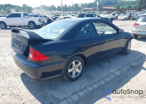 2004 Honda Civic Ex из США, поврежденный, VIN 1HGEM21954L074555